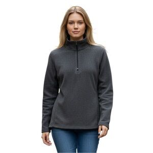 City Streets Charcoal Women's Half-Zip Jacket